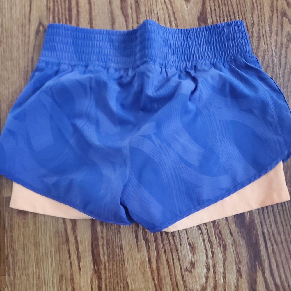 Purple and Orange MPG Exercise Shorts